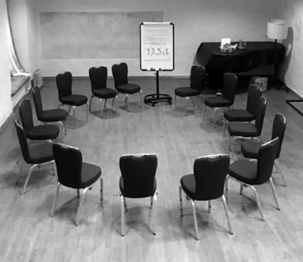 Restorative circle of chairs